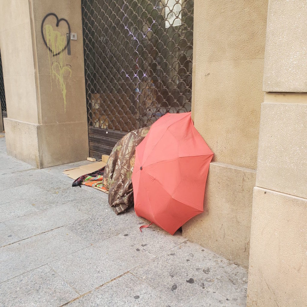 Pink umbrella